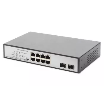 Nepārvaldāms slēdzis Digitus DN-95140 8 portu Gigabit PoE