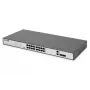 DIGITUS Fast Ethernet PoE slēdzis 16-portu PoE + 2 Combo, 250W PoE budžets