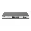 DIGITUS Fast Ethernet PoE slēdzis 16-portu PoE + 2 Combo, 250W PoE budžets