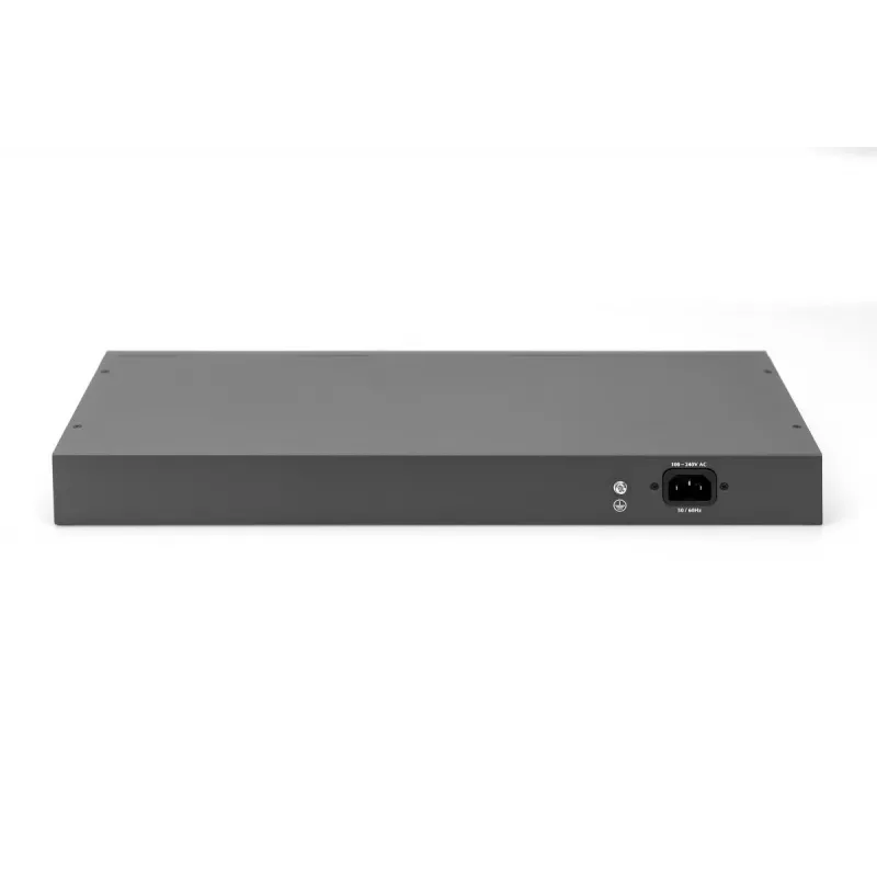 DIGITUS Fast Ethernet PoE slēdzis 16-portu PoE + 2 Combo, 250W PoE budžets