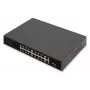 DIGITUS PoE slēdzis 16 porti 10/100 Mbps, 16x PoE RJ45, 1x GE RJ45, 1x SFP
