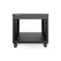 DIGITUS 8U AVS statīvs 420x507x460mm ar vītņotiem montāžas caurumiem, uz riteņiem, melns