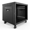 DIGITUS 8U AVS statīvs 420x507x460mm ar vītņotiem montāžas caurumiem, uz riteņiem, melns