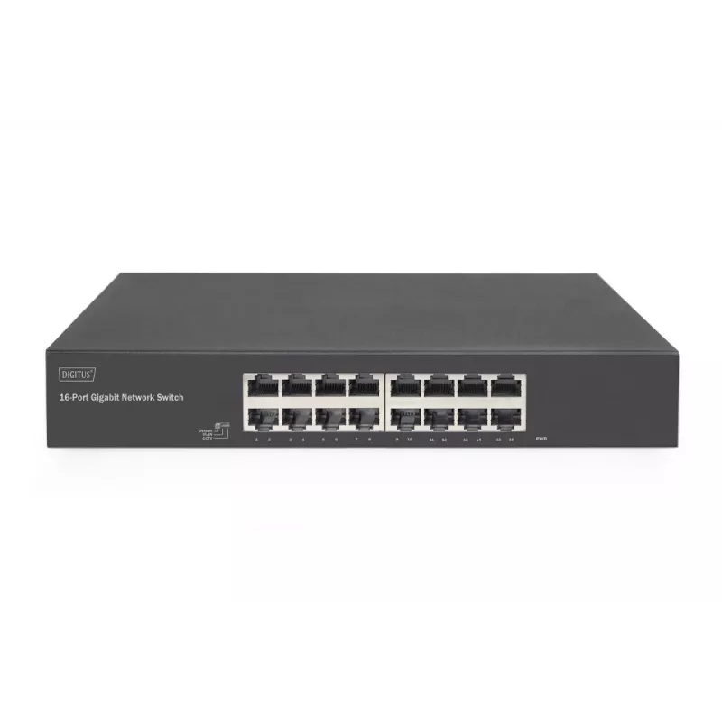 DIGITUS DN-80112-2 16 portu Gigabit komutators, 19 collu, neapkalpots