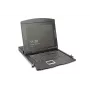 DIGITUS Modularizēta 43.2cm (19 inch) HD TFT konsole ar 1 porta VGA, RAL 9005 melna - GE tastatūra