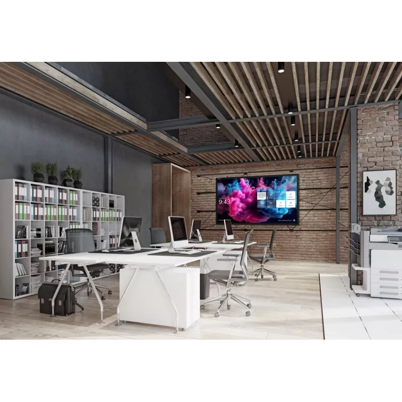 AVOCOR AVH-7520 H sērijas 75 collu (190 cm) LED interaktīvs skārienekrāns ar salīmētu stiklu, 4K UHD 3840x2160, 400 cd/m², 4x HDMI, DisplayPort, USB-C 100 W