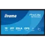 Digitālās izkārtnes plakanpanelis iiyama TE7515A-B1AG 74.5 collu skārienekrāns 4K Ultra HD