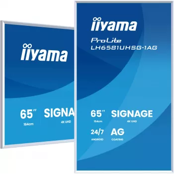 iiyama ProLite LH6581UHSG-1AG Signāla displejs 64.5 inch 4K Ultra HD Balts