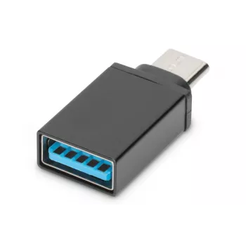 DIGITUS USB Type-C adapter, Type-C uz A Super-Speed, melns