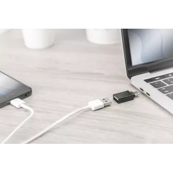DIGITUS USB Type-C adapter, Type-C uz A Super-Speed, melns