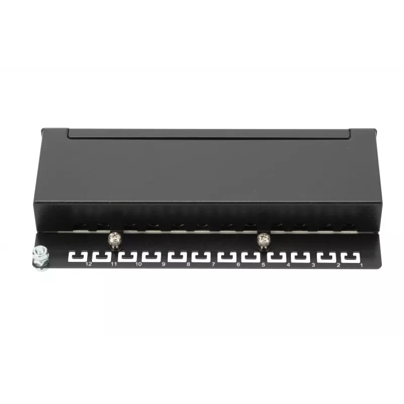 Patch Panel Digitus Desktop CAT 6A Class EA Ekranēts Melns