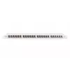 DIGITUS Patch panel CAT6A EA ekranēts, 24-portu RJ45 putekļu vāciņi, 8P8C, 0,5U, pelēks RAL 7035