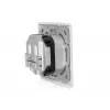 DIGITUS CAT6A Class EA tīkla ligzda, ekranēta, 2x RJ45, LSA, tīri balta, iegremdējamā montāža, 8 virzieni