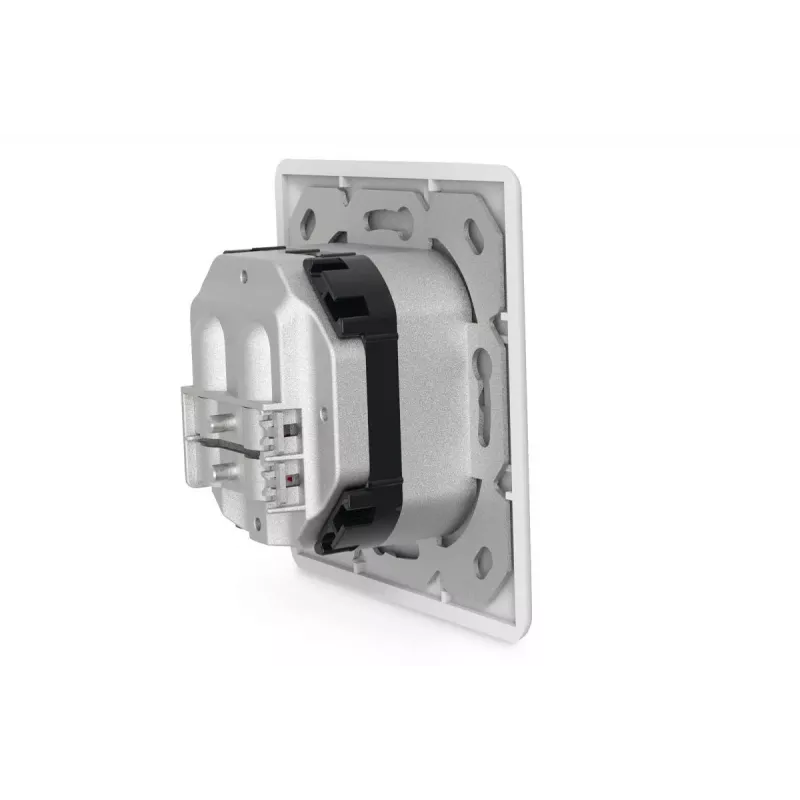 DIGITUS CAT6A Class EA tīkla ligzda, ekranēta, 2x RJ45, LSA, tīri balta, iegremdējamā montāža, 8 virzieni