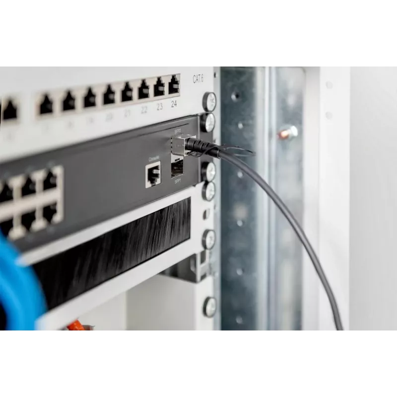 DIGITUS SFP+ 10G DAC kabelis 3m AWG 30 Cisco, Ubiquiti, Allied Telesis, Allnet, D-Link, Edimax, Intellinet, KTI Networks