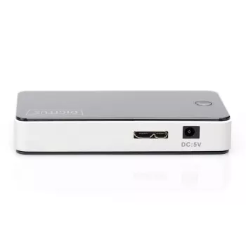 DIGITUS USB 3.0 4 portu USB centrmezgls, melns, spīdīgs
