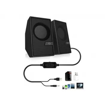 Conceptronic BJORN 2.0 kanālu datora skaļrunis ar Bluetooth, 6W