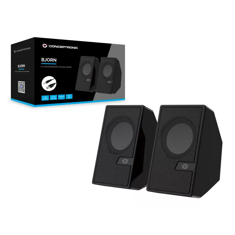 Conceptronic BJORN 2.0 kanālu datora skaļrunis ar Bluetooth, 6W