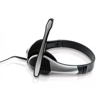 Conceptronic Allround Stereo Headset, vadu, 20 - 22000 Hz, birojam/zvanu centram, 111 g, melns, sudrabs