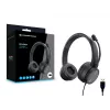 Conceptronic POLONA05B Stereo USB austiņas ar trokšņu slāpējošu mikrofonu