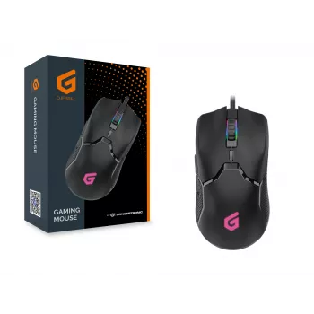 Conceptronic DJEBBEL 6D Gaming Pele, 7200 DPI, Labā roka, Optiskā, USB Type-A, Melna