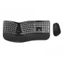 Conceptronic ERGO bezvadu ergonomiskā tastatūra un pele komplektā, QWERTY EN (US)