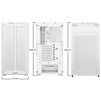 be quiet Pure Base 501 DX White Midi Tornis