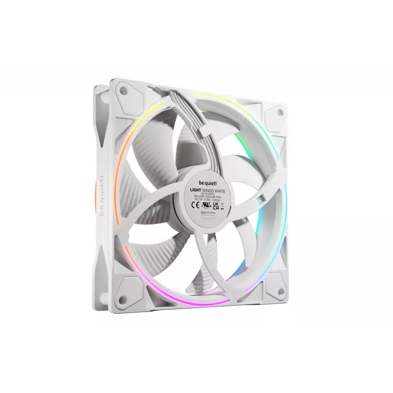 be quiet! Light Wings 140 mm PWM Reverse White - korpusa ventilators, 14 cm, 1 gab.