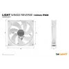 be quiet! Light Wings 140 mm PWM Reverse White - korpusa ventilators, 14 cm, 1 gab.
