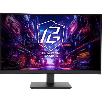 ASROCK Gaming Monitors Pg27qrt1b - 27 collas - 2560 x 1440 QHD - Izliekts - 180 Hz - Melns