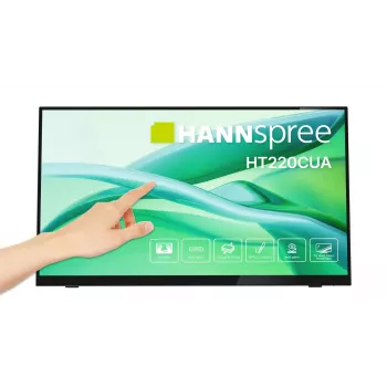Hannspree HT220CUA monitors 54.5 cm (21.4 collas) 1920 x 1080 pikseļi Full HD LED ar skārienekrānu Melns