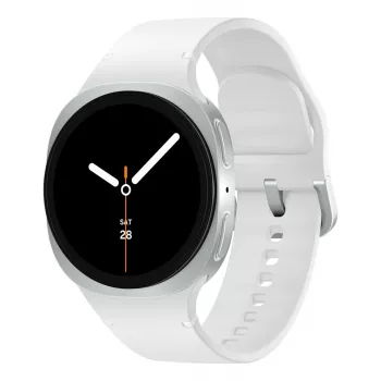 Samsung Galaxy Watch 8 3.3 cm (1.3 collu) AMOLED 40 mm Digitāls 438 x 438 pikseļi Skārienjutīgs Sudrabs Wi-Fi GPS
