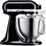 KitchenAid virtuves kombains Artisan 5KSM185PS — 4,8 L nerūsējošā tērauda bļoda, 300 W, 10 ātrumi, melns
