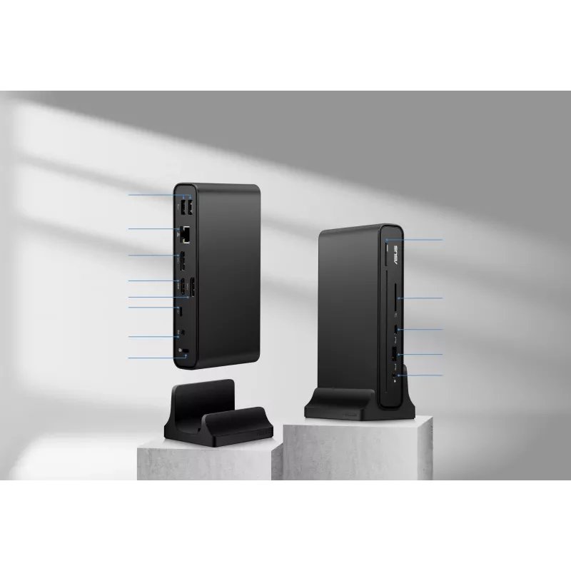 ASUS Triple Display USB-C Dock Duo DC301 vadu dokstacija melna
