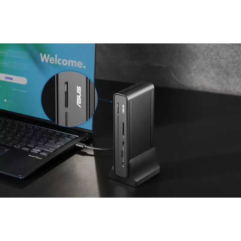 ASUS Triple Display USB-C Dock Duo DC301 vadu dokstacija melna