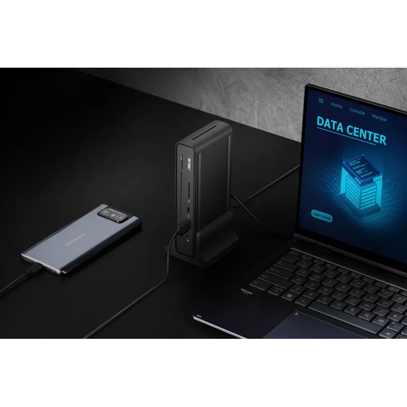 ASUS Triple Display USB-C Dock Duo DC301 vadu dokstacija melna