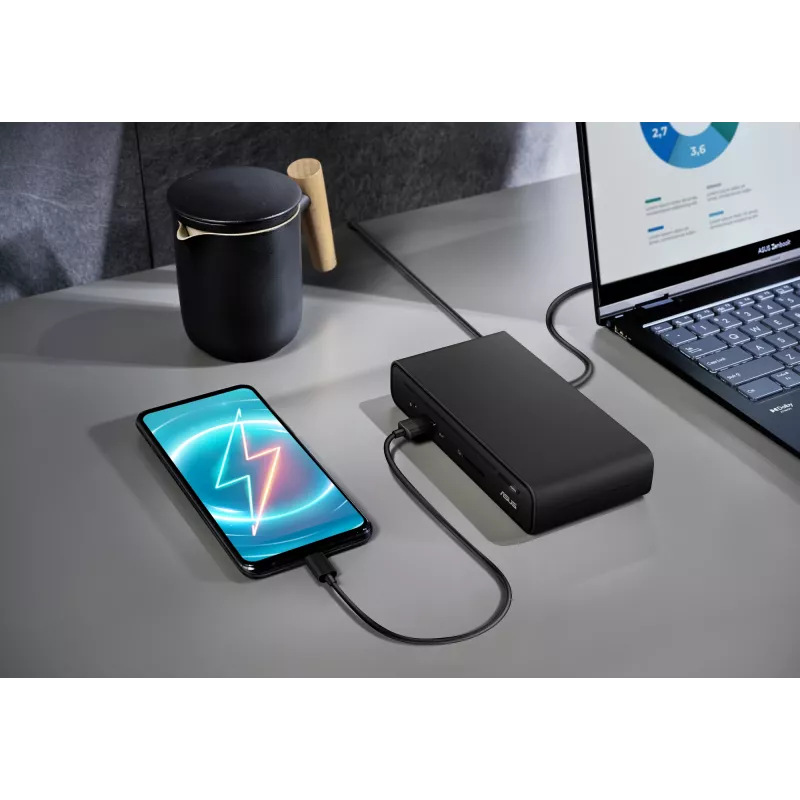 ASUS Triple Display USB-C Dock Duo DC301 vadu dokstacija melna