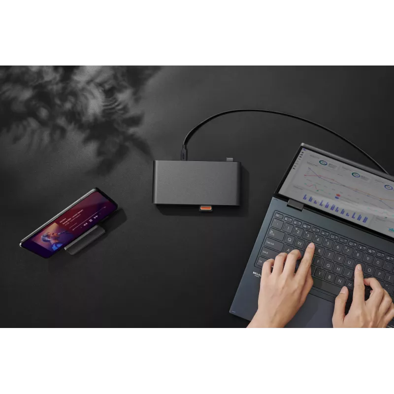 ASUS Triple Display USB-C Dock Duo DC301 vadu dokstacija melna