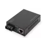 DIGITUS DN-82120-1 Gigabit datu nesēju pārveidotājs, daudzmodu, 10/100/1000Base-T uz 1000Base-SX, RJ45 / SC, 850 nm, līdz 0,5 km