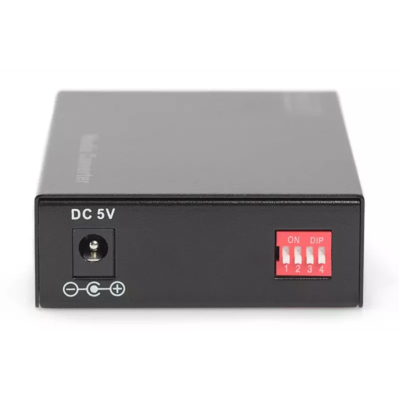 DIGITUS DN-82120-1 Gigabit datu nesēju pārveidotājs, daudzmodu, 10/100/1000Base-T uz 1000Base-SX, RJ45 / SC, 850 nm, līdz 0,5 km