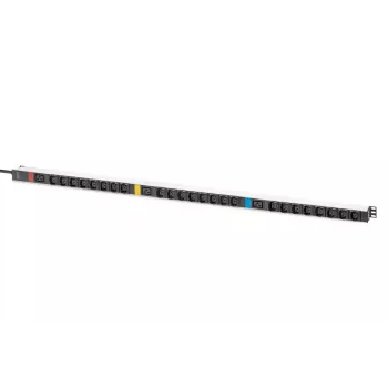 DIGITUS IT BASIC PDU, 3 fāzes, 16 A, 24 x C13, 3 x C19 vertikāls, 3 m kabelis, IEC309 3Ph-16A spraudnis