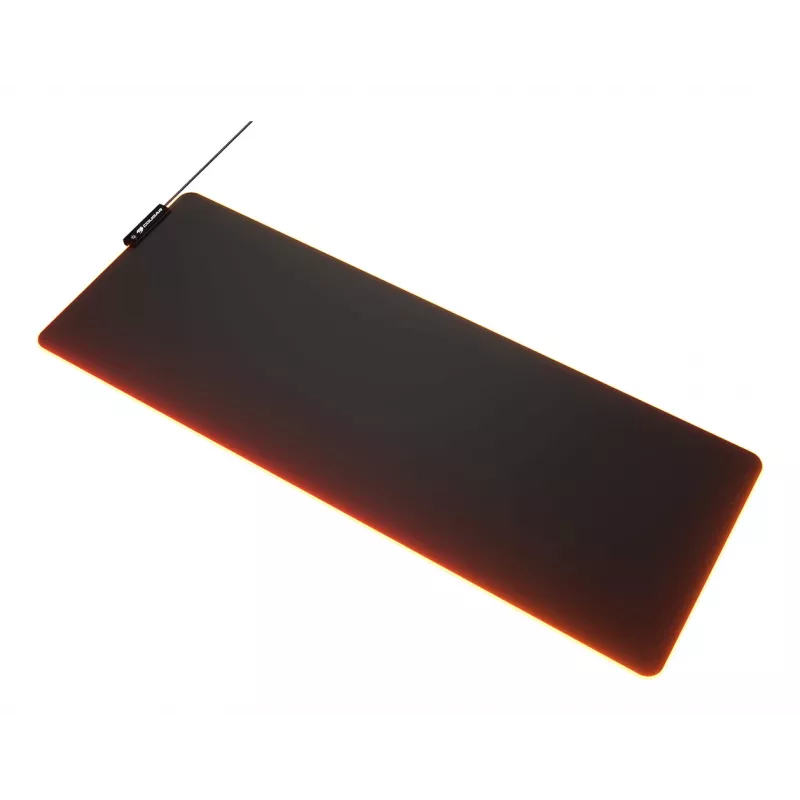 COUGAR Gaming Mouse Paliktnis NEON X, ARGB, 800x300, Melns, Vienkrāsains, Audums, Gumija, Dažādas krāsas, Neslīdoša pamatne, Spēļu pelēšanas paliktnis
