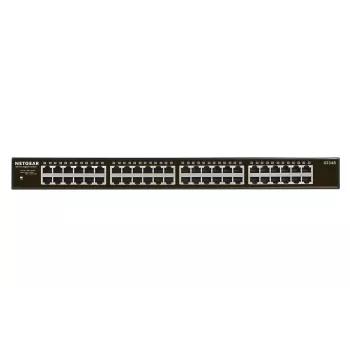 NETGEAR GS348 48 portu Gigabit Ethernet nevaldāms tīkla slēdzis 1U melns