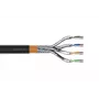 DIGITUS āra instalācijas kabelis - Cat 7 - S/FTP - AWG 23/1 - 100m - Melns