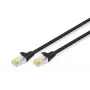 DIGITUS savienotājkabelis - CAT6a - S/FTP - Snagless - Cu - 1m - melns