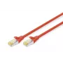 DIGITUS Patch kabelis CAT6a S/FTP Snagless Cu 10m sarkans