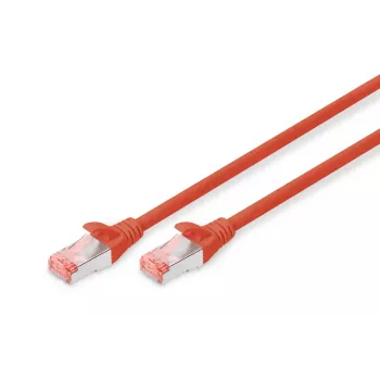 DIGITUS Patch kabelis - CAT6 - S/FTP - Snagless - Cu - 3m - sarkans