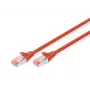 DIGITUS savienojuma kabelis - CAT6 - S/FTP - Snagless - Cu - 5m - sarkans