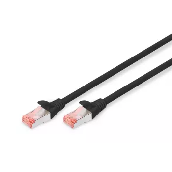 DIGITUS savienotājkabelis - CAT6 - S/FTP - Snagless - Cu - 10m - melns