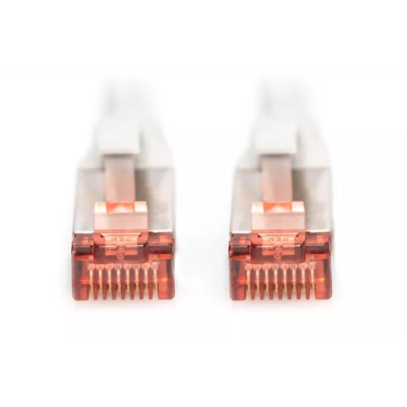 DIGITUS savienojuma kabelis - CAT6 - S/FTP - Snagless - 20m - pelēks